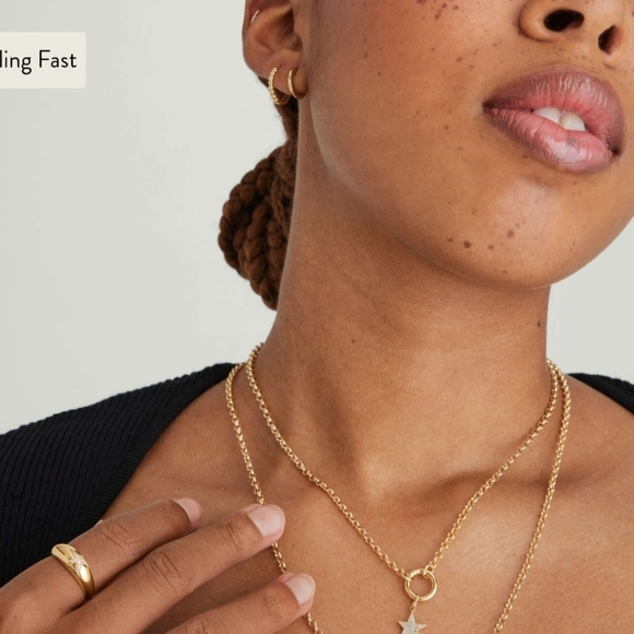 Rolo Chain Charm Necklace (20inches) - Picture 2 of 10